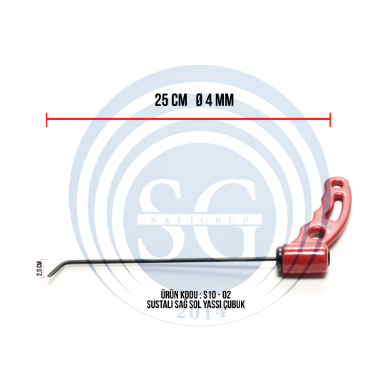 Sustalı Sağ Sol Yassı Çubuk - S10-02