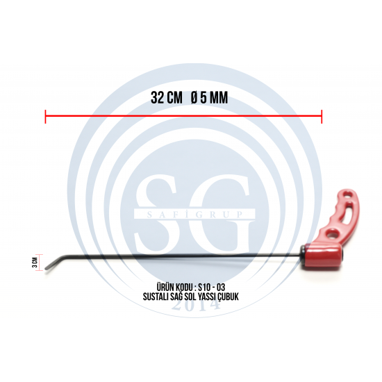 Sustalı Sağ Sol Yassı Çubuk - S10-03